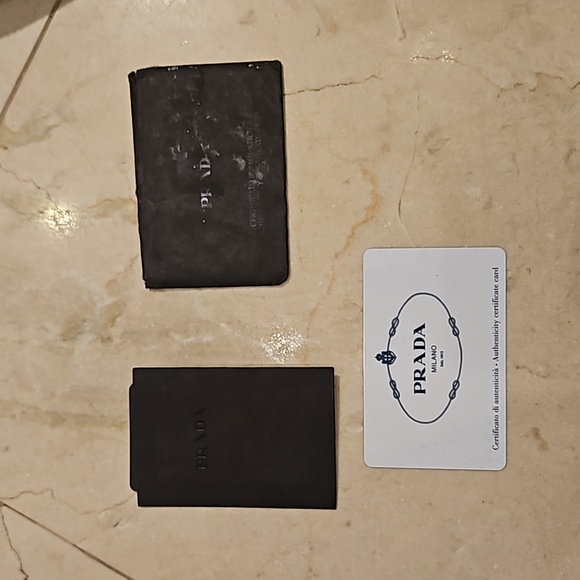 AUTHENTIC PRADA BLACK & GOLD DIAPER BAG BABY PURSE $2300 - Picture 12 of 13